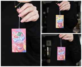 Kool-Aid Packet Air Freshener Set Of 3 | Strawberry, Lemonade, Watermelon