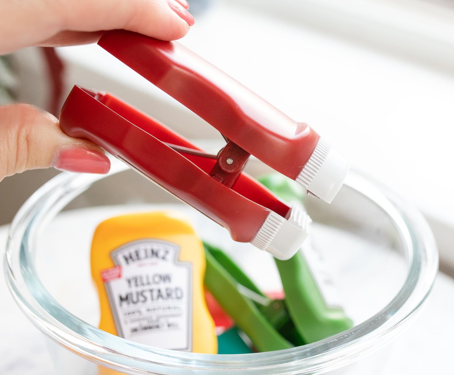 Heinz Bottle Chip Clips Picnic Pack | Set of 3 | Ketchup, Mustard, Relish