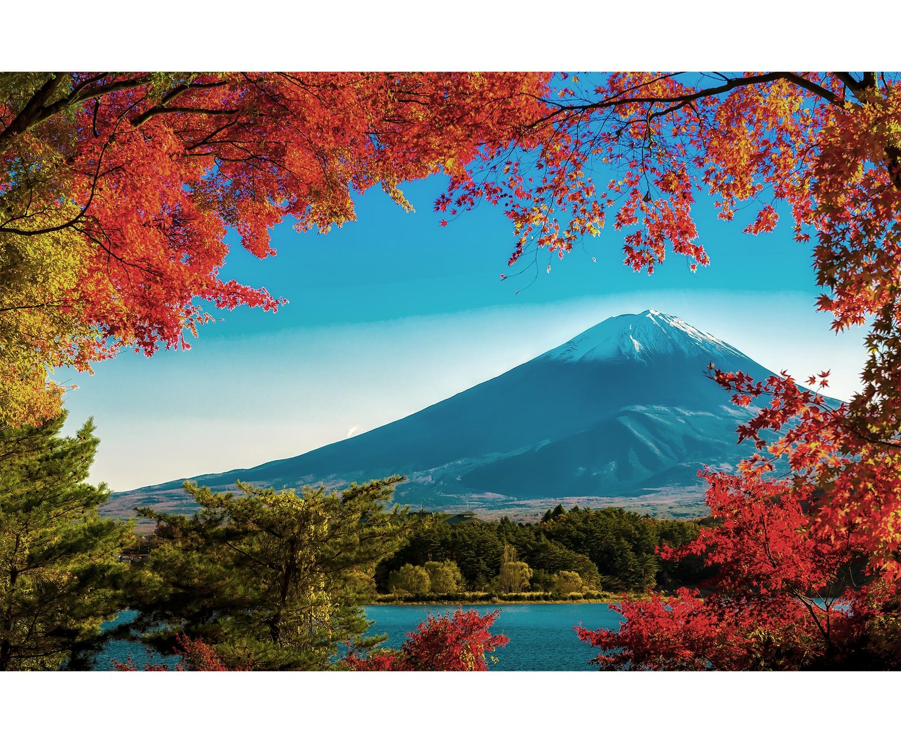 Mt. Fuji in Autumn Japanese Landmark 1000 Piece Jigsaw Puzzle