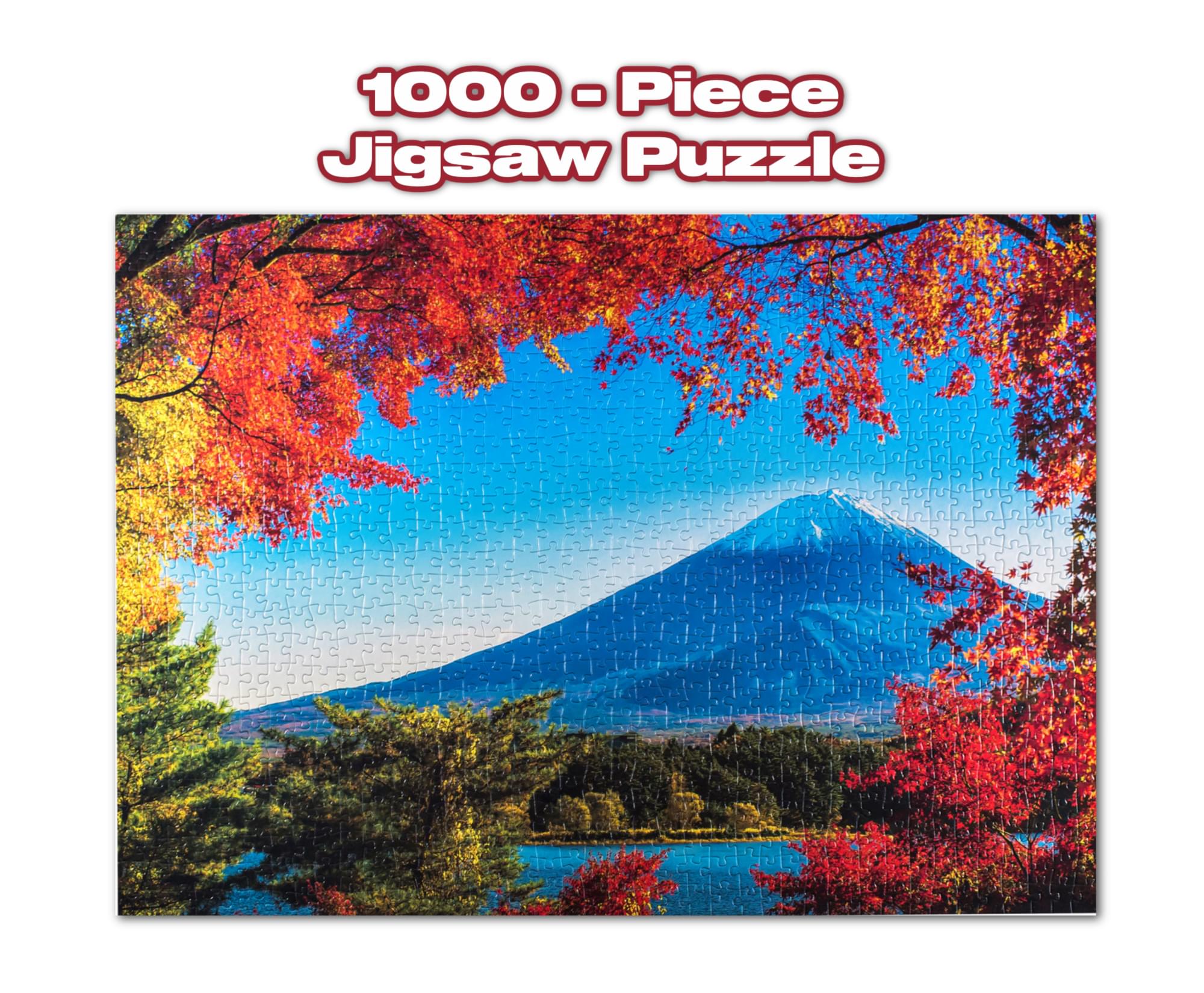 Mt. Fuji in Autumn Japanese Landmark 1000 Piece Jigsaw Puzzle