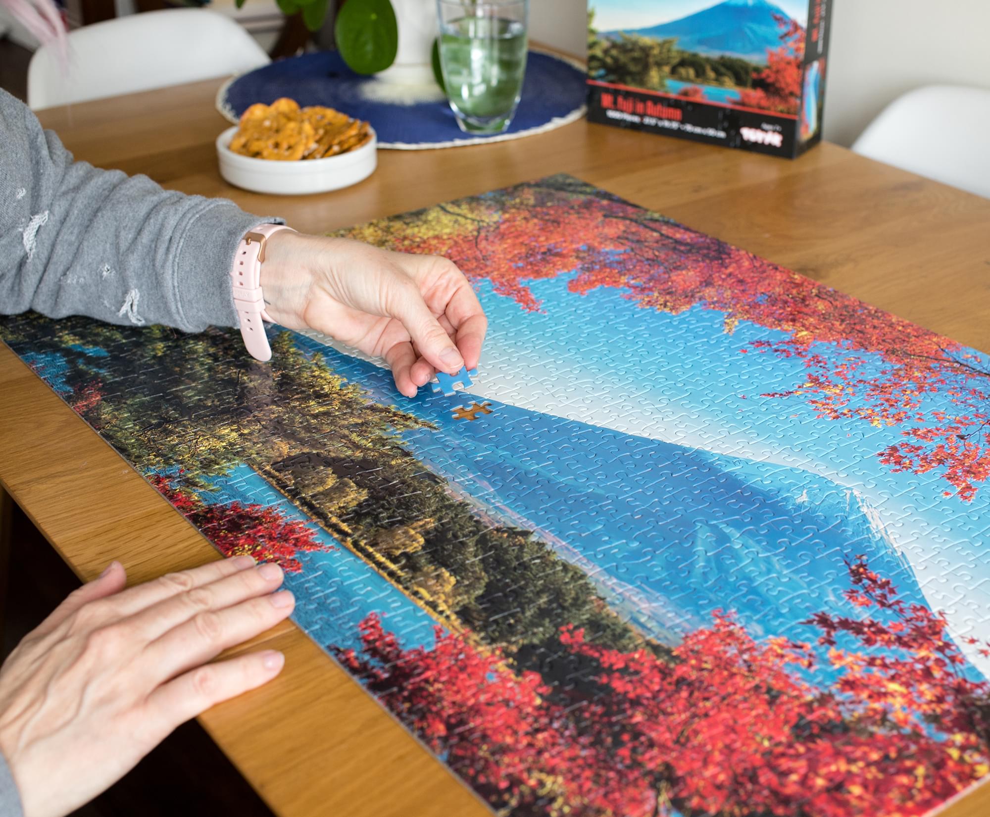 Mt. Fuji in Autumn Japanese Landmark 1000 Piece Jigsaw Puzzle