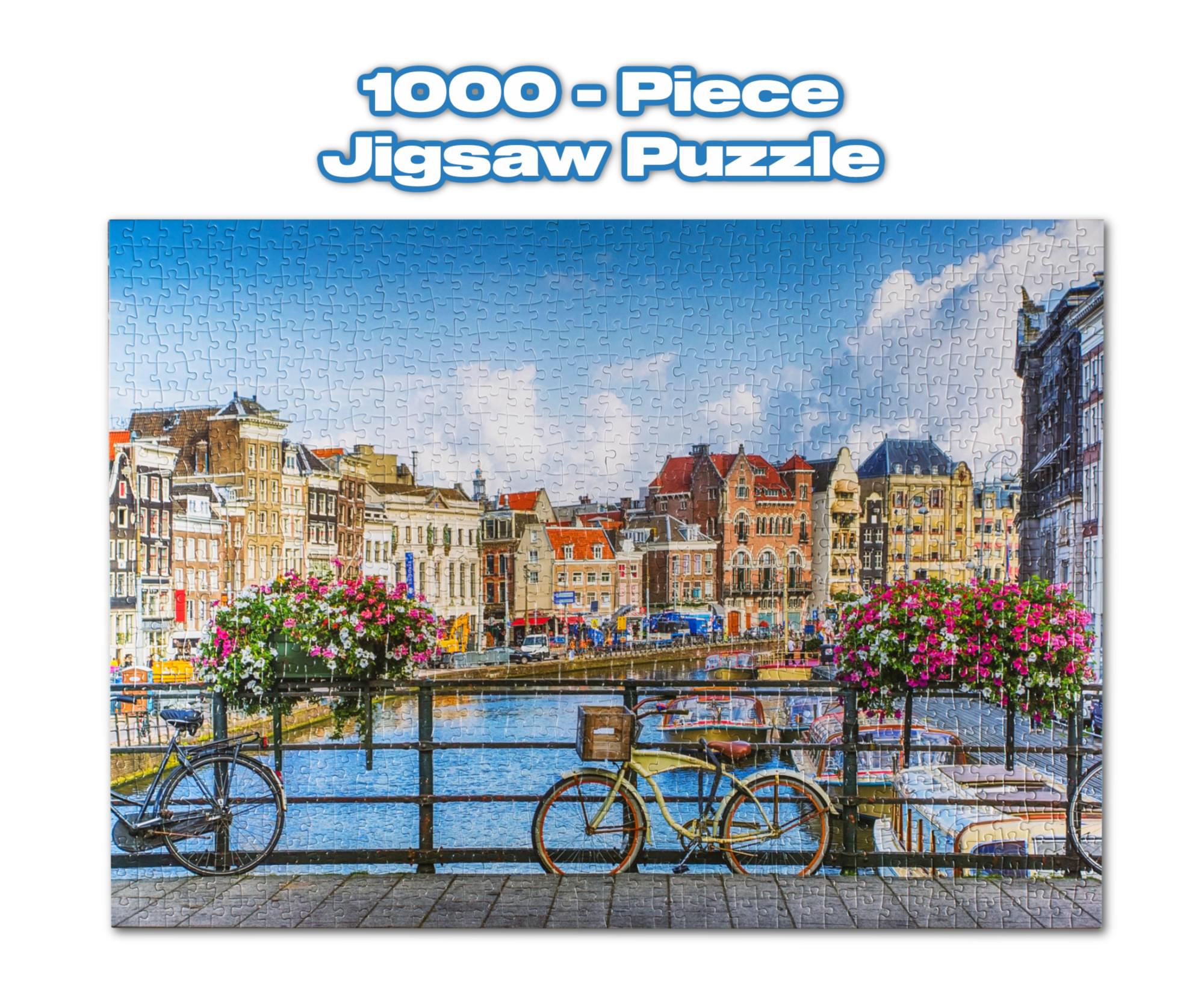 Afternoon in Amsterdam City 1000 Piece Jigsaw Puzzle