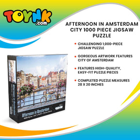 Afternoon in Amsterdam City 1000 Piece Jigsaw Puzzle