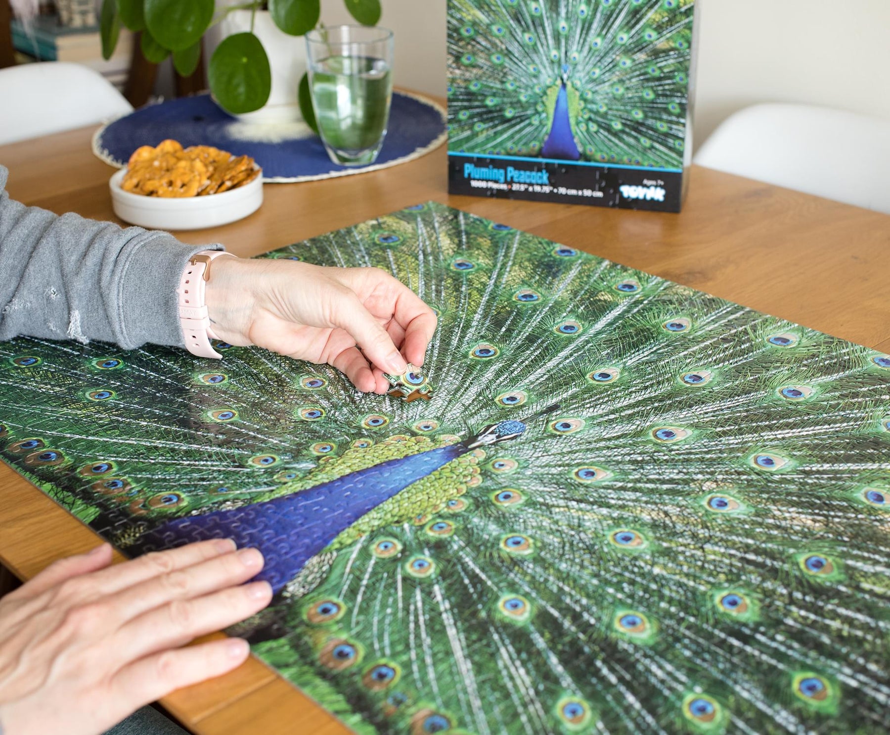 Peacock Plume Wild Zoo Animal 1000 Piece Jigsaw Puzzle