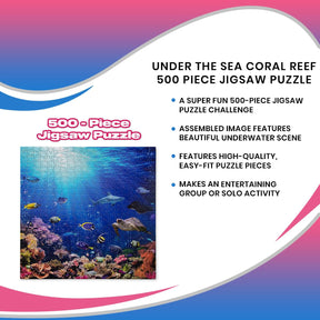 Under the Sea Coral Reef 500 Piece Jigsaw Puzzle