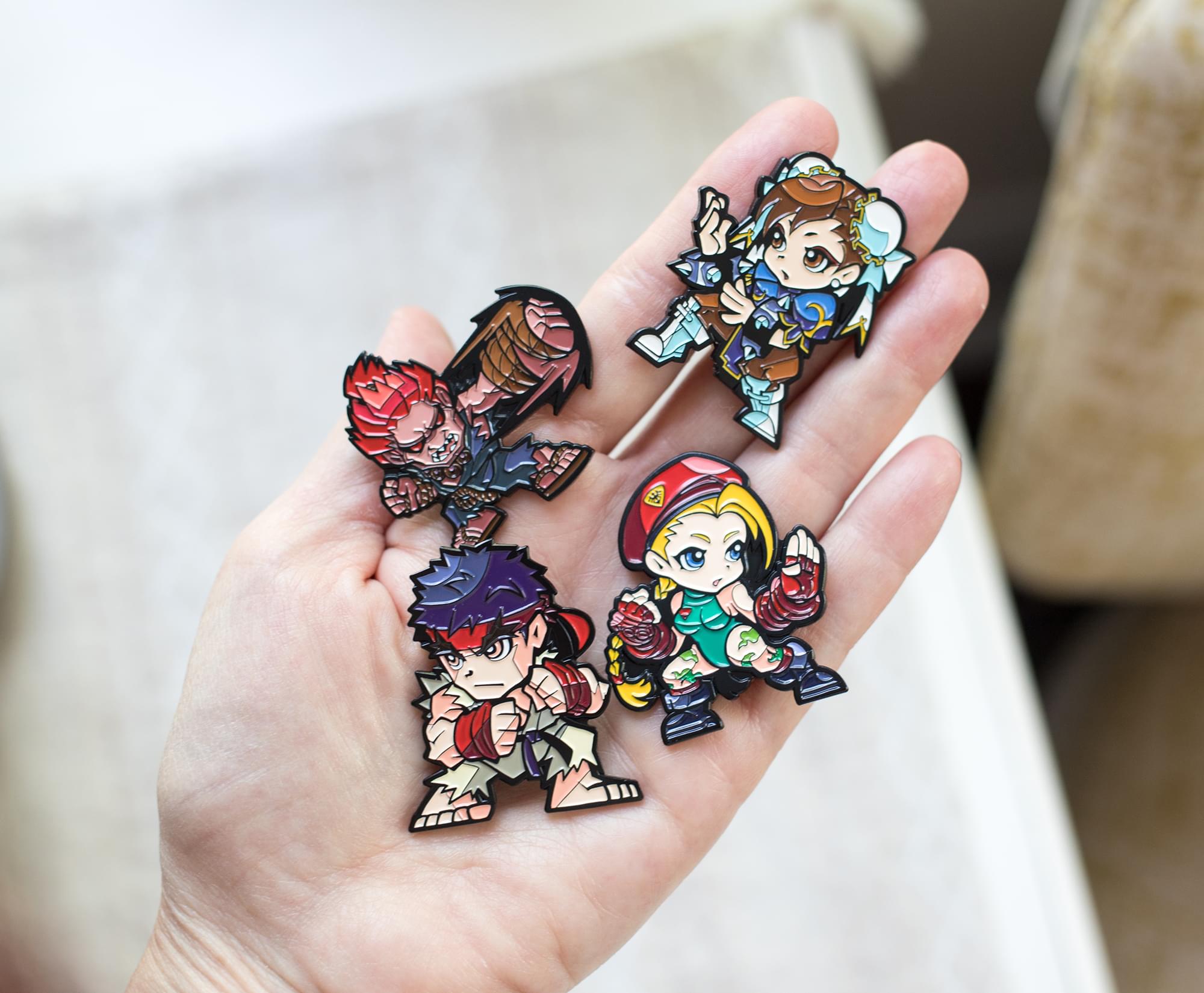 Street Fighter Collectible Enamel Pins | Set of 4 | Toynk Exclusive