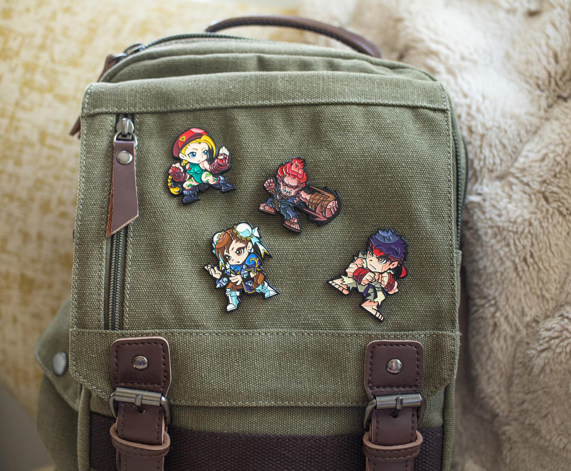 Street Fighter Collectible Enamel Pins | Set of 4 | Toynk Exclusive