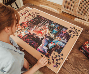 Horror Night Watch Party 1000 Piece Jigsaw Puzzle By Rachid Lotf