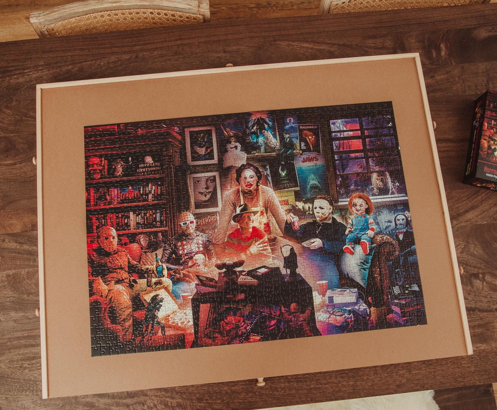 Horror Night Watch Party 1000 Piece Jigsaw Puzzle By Rachid Lotf
