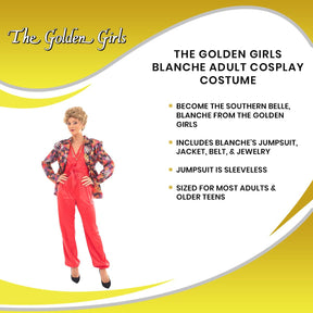Golden Girls Blanche Costume | Officially Licensed | Adult Size