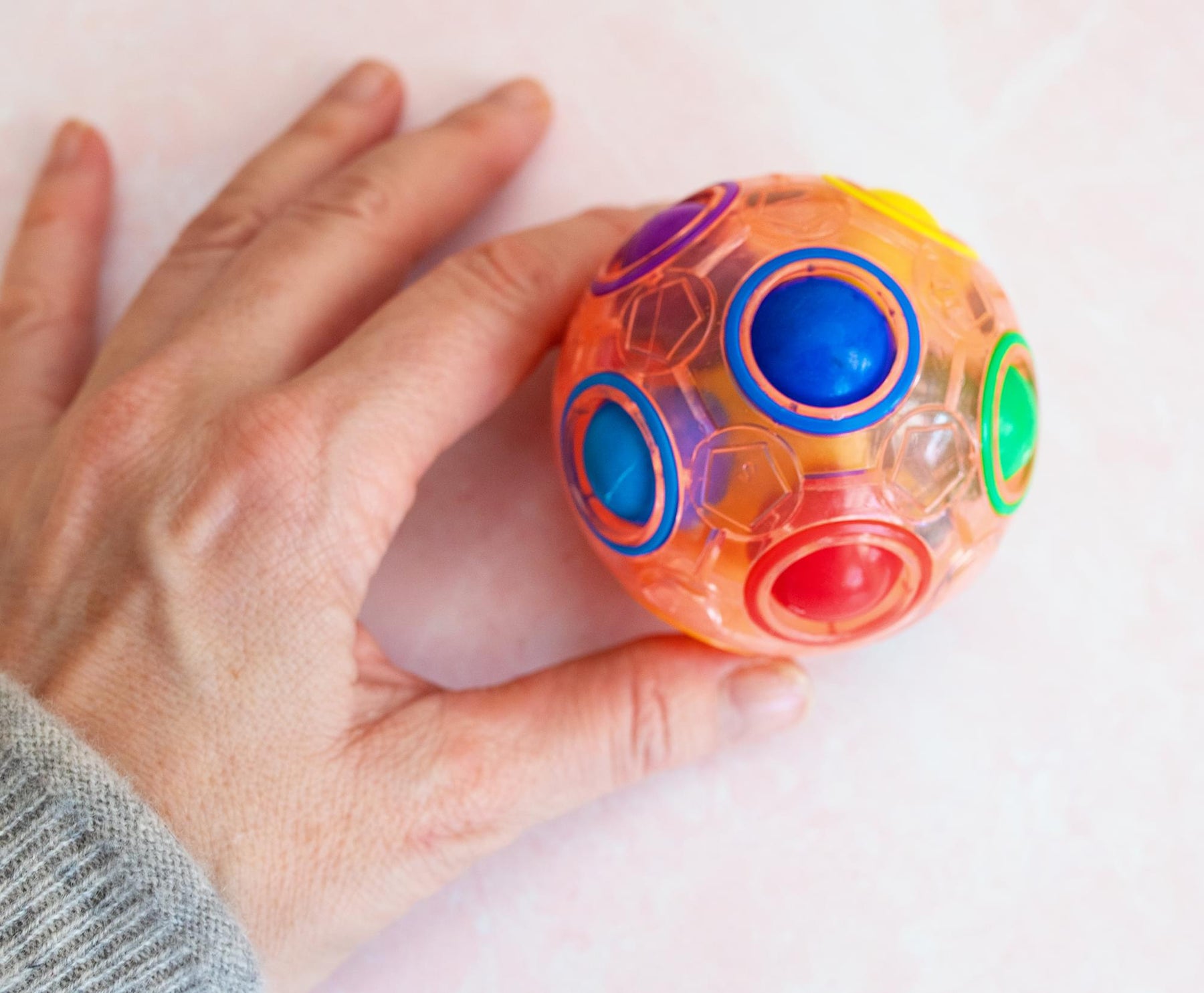 Magic Rainbow Puzzle Ball Plastic Fidget Toy