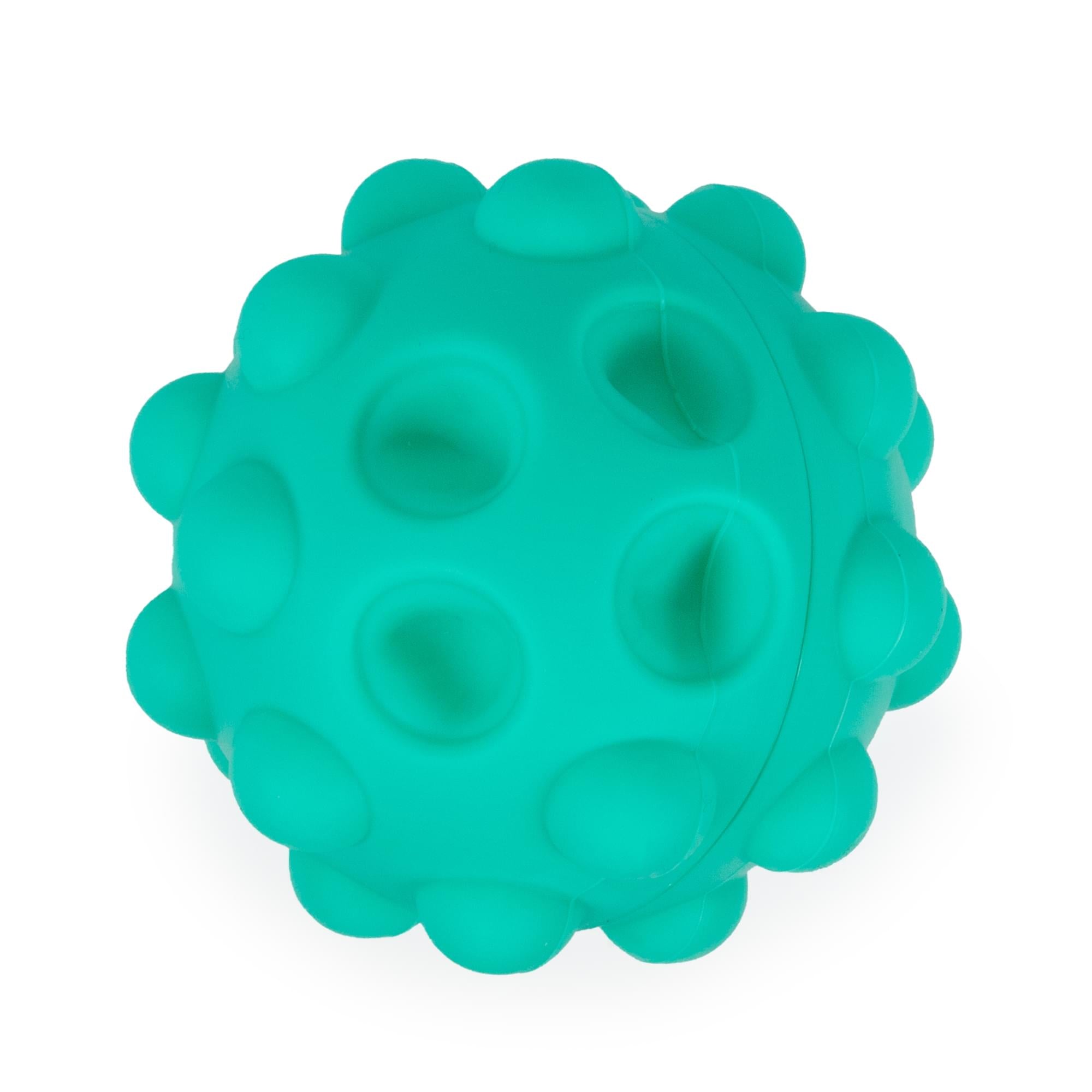 Pop Fidget Toy Pressure Relief Silicone Bubble Popping Game Ball | Teal