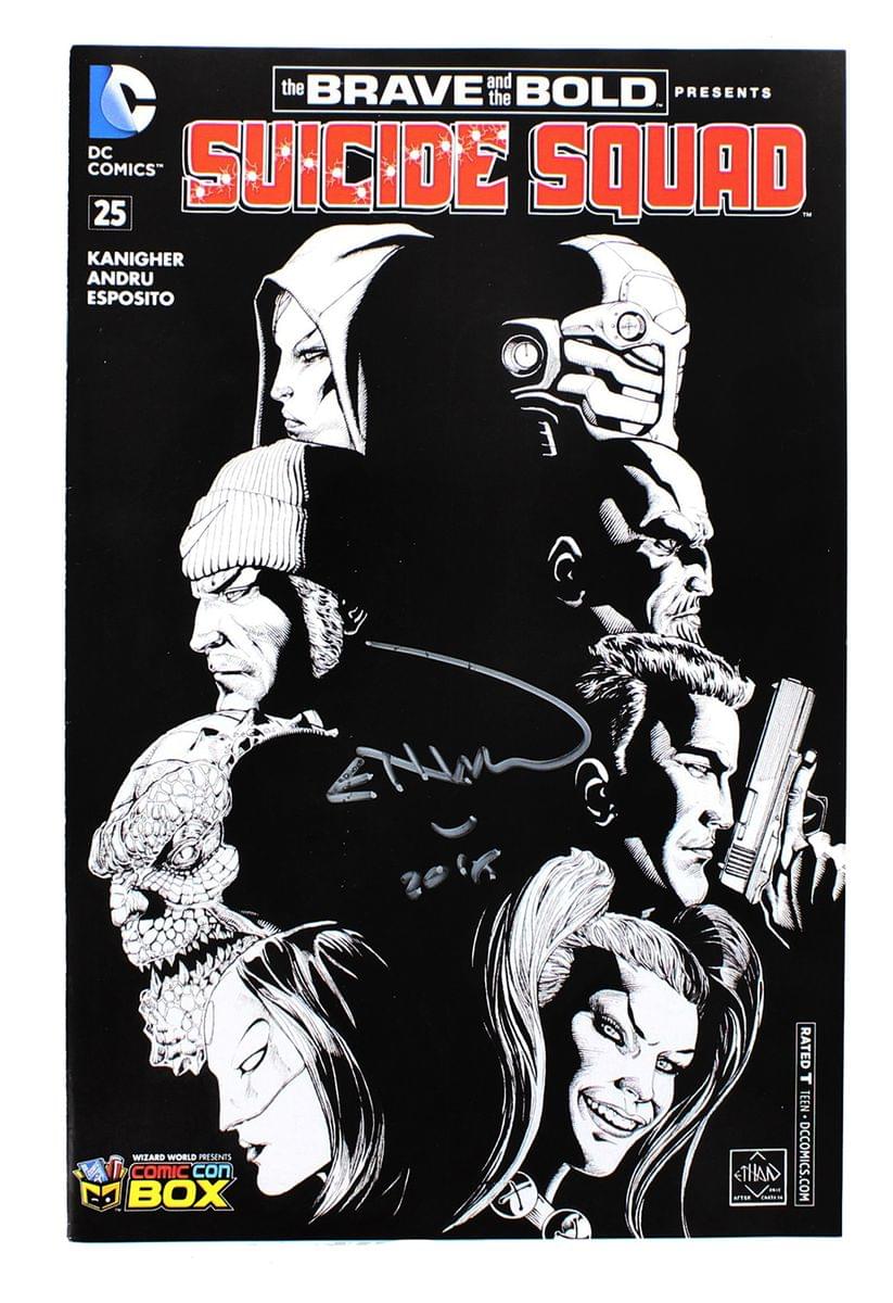 DC Comics Suicide Squad #25 | Comic Con Box B&W Cover | AUTOGRAPHED