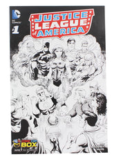 Justice League of America #1 Comic (Comic Con Box B&W Cover)