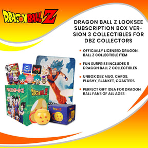 Dragon Ball Z LookSee Subscription Box Version 3 Collectibles for DBZ Collectors