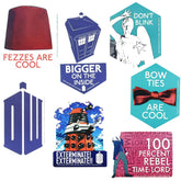 Doctor Who Ultimate Sticker Bundle With 7 Die Cut Stickers