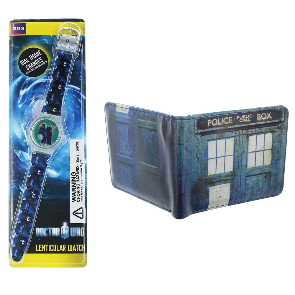 Doctor Who Themed Set With Wallet And Watch