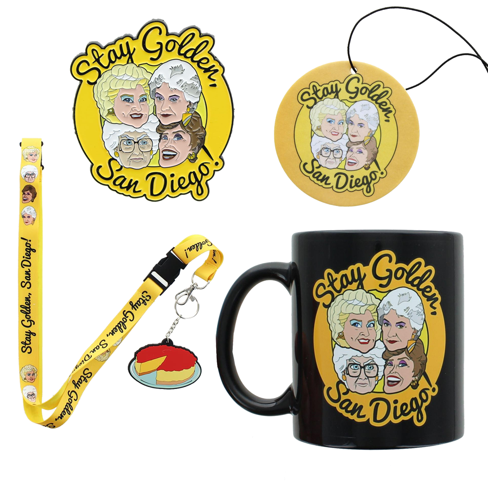 Golden Girls Stay Golden San Diego Bundle With SDCC Pin, Mug And More