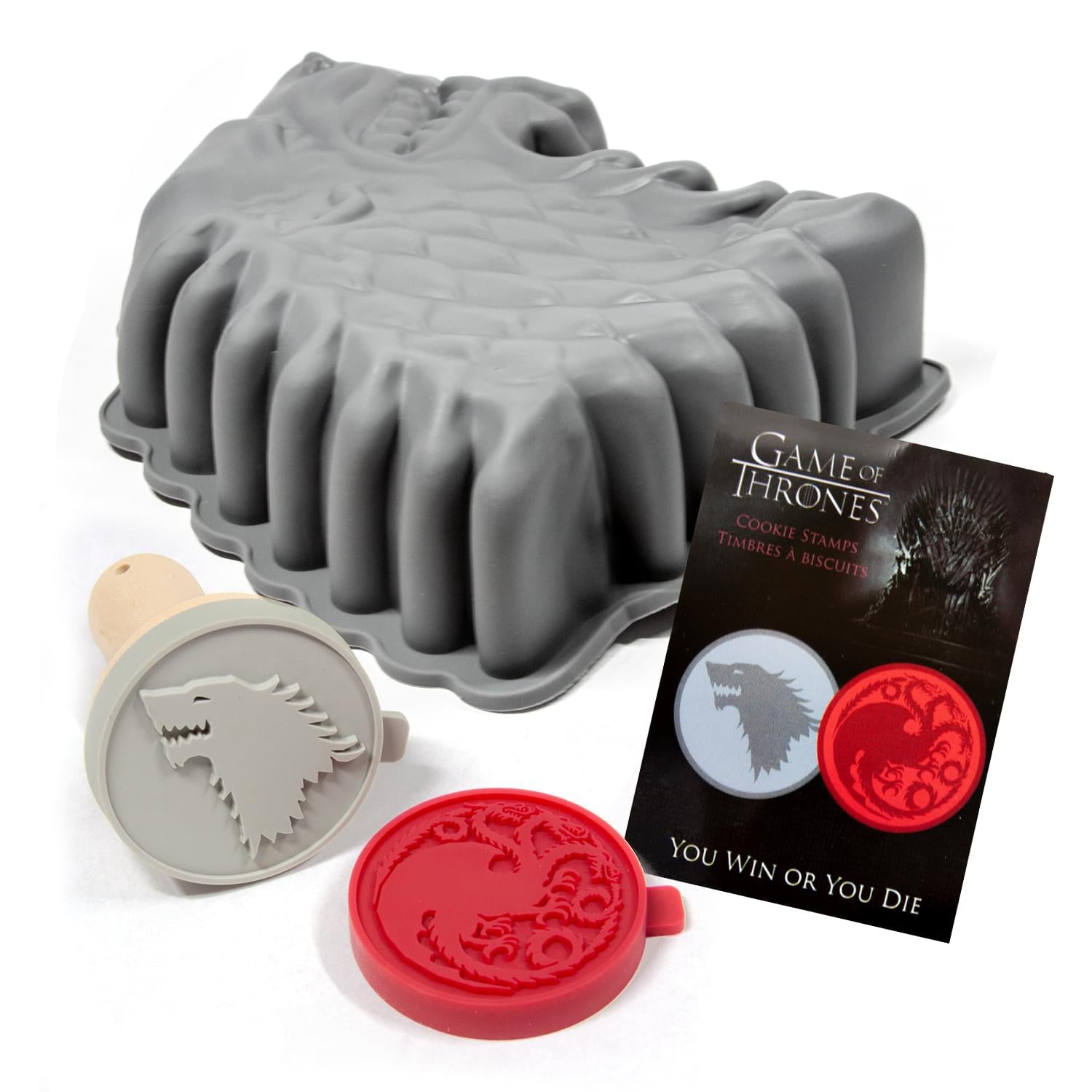 Game of Thrones Baking Set with Cookie Stamps and Cake Pan