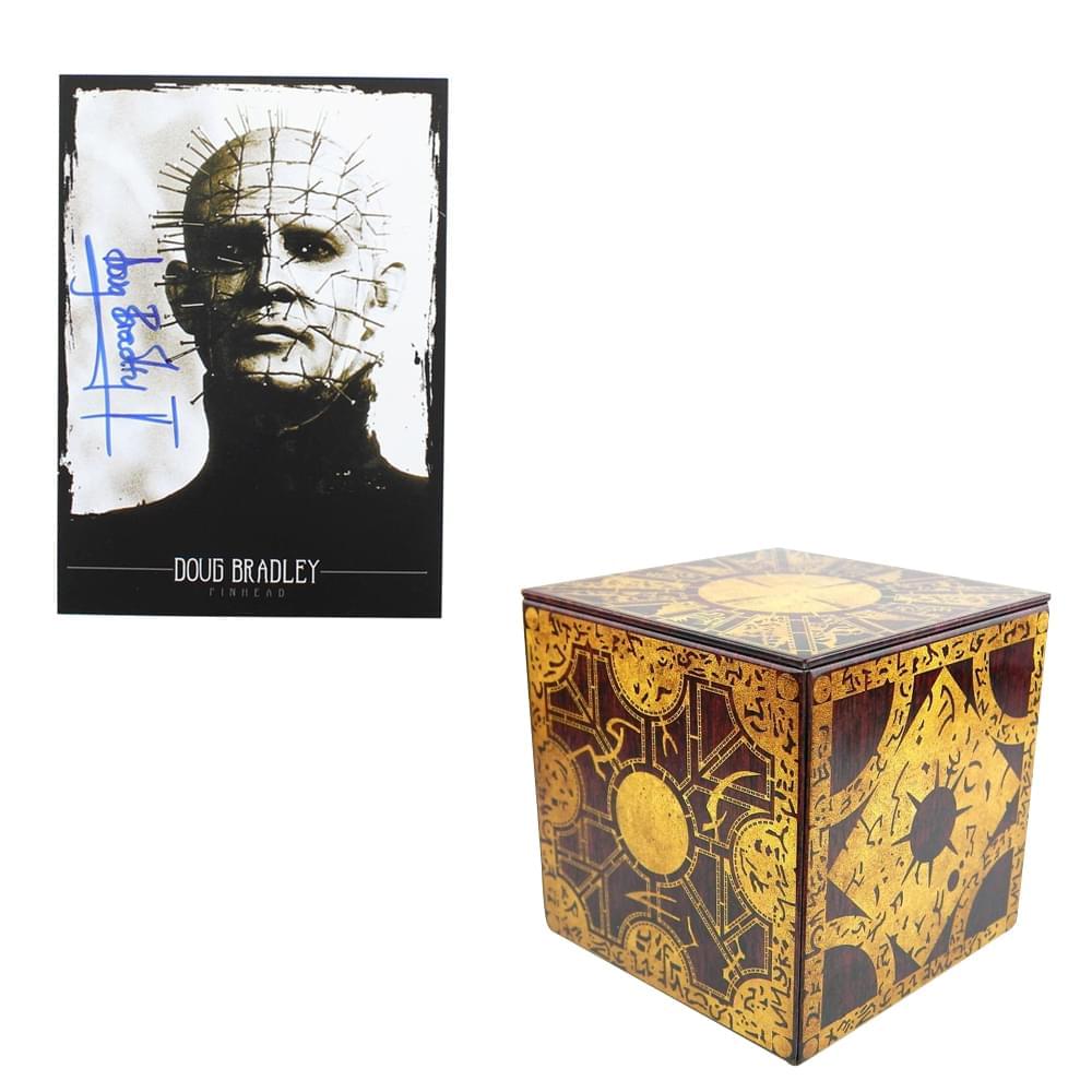 Hellraiser Set 2 with Puzzle Box Tin and Autographed Print