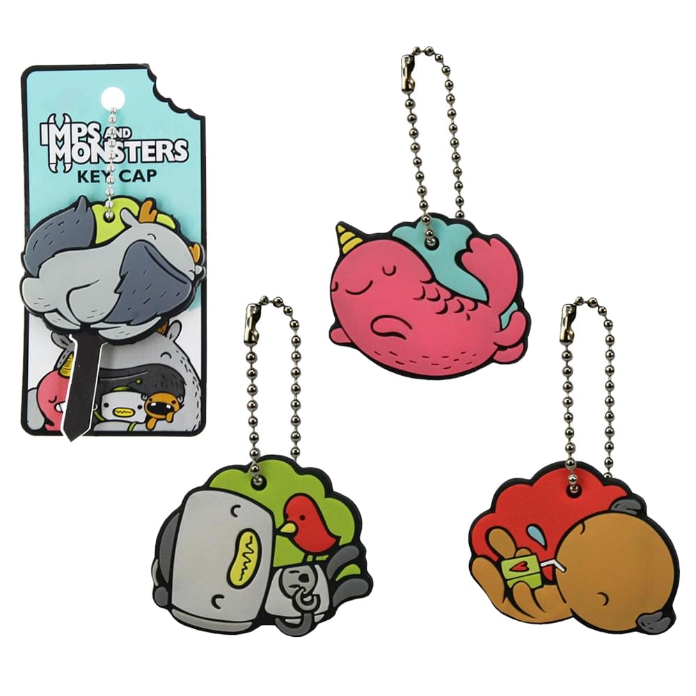 Imps & Monsters Keycap Gift Set: Clarence, Digby, Kipp, & Narwhalicorn