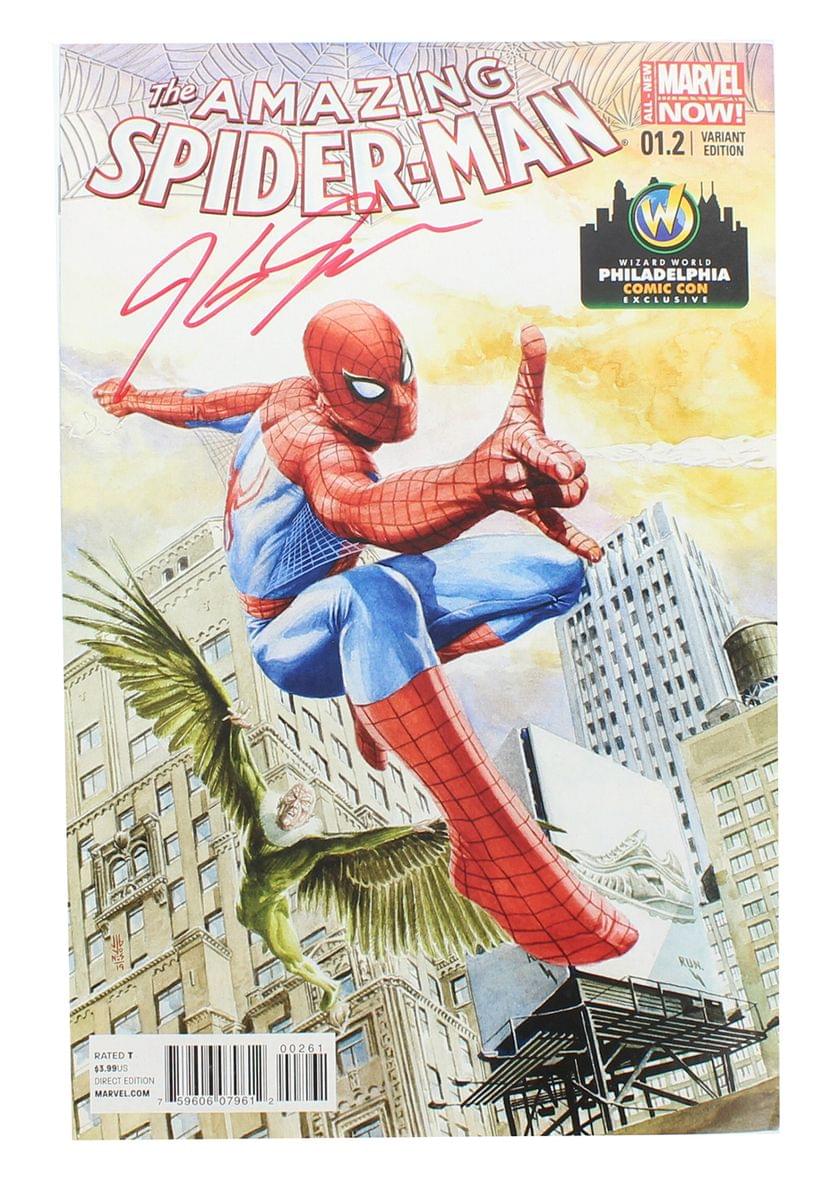 Marvel NOW! Amazing Spiderman #1.2 | WW Philadelphia Color Cover | AUTOGRAPHED