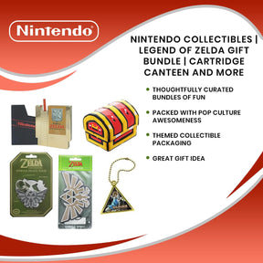 Nintendo Collectibles | Legend of Zelda Gift Bundle | Cartridge Canteen and More