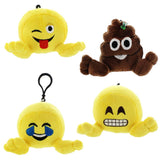 Plushi Palz 4" Emoji Set: Grinning, Pile of Poo, Tears of Joy, & Winky Tongue