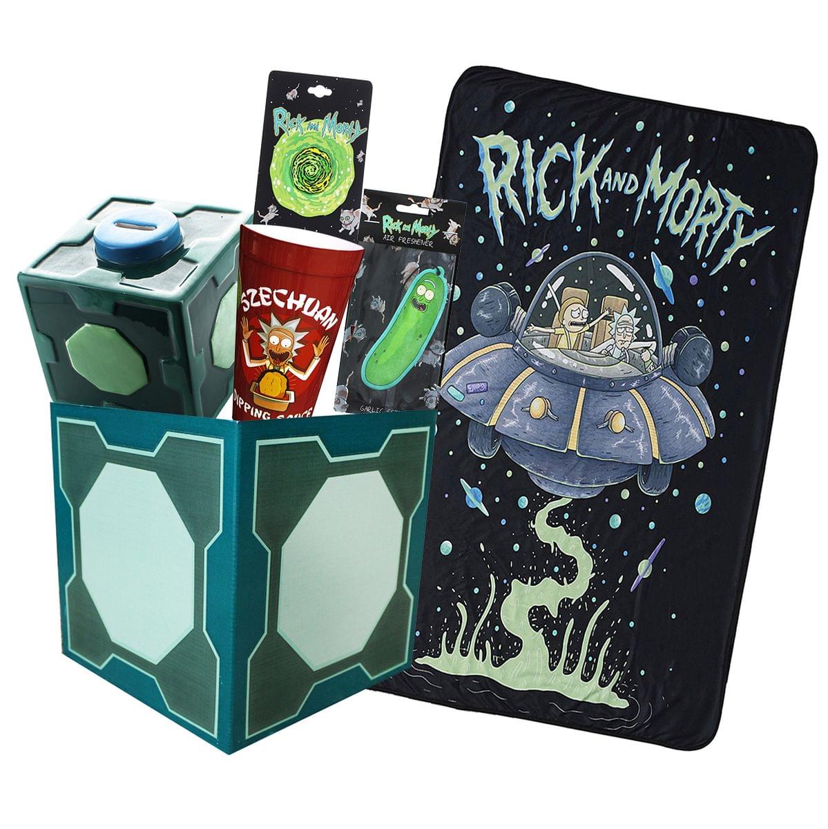 Rick and Morty Collectibles | Collector's LookSee Box | Throw Blanket and More