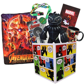 Super Hero Collection LookSee Box Avengers Throw Blanket Deadpool Black Panther