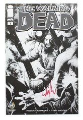 The Walking Dead #1 WW Chicago '13 Exclusive B&W Cover Signed By Whilce Portacio