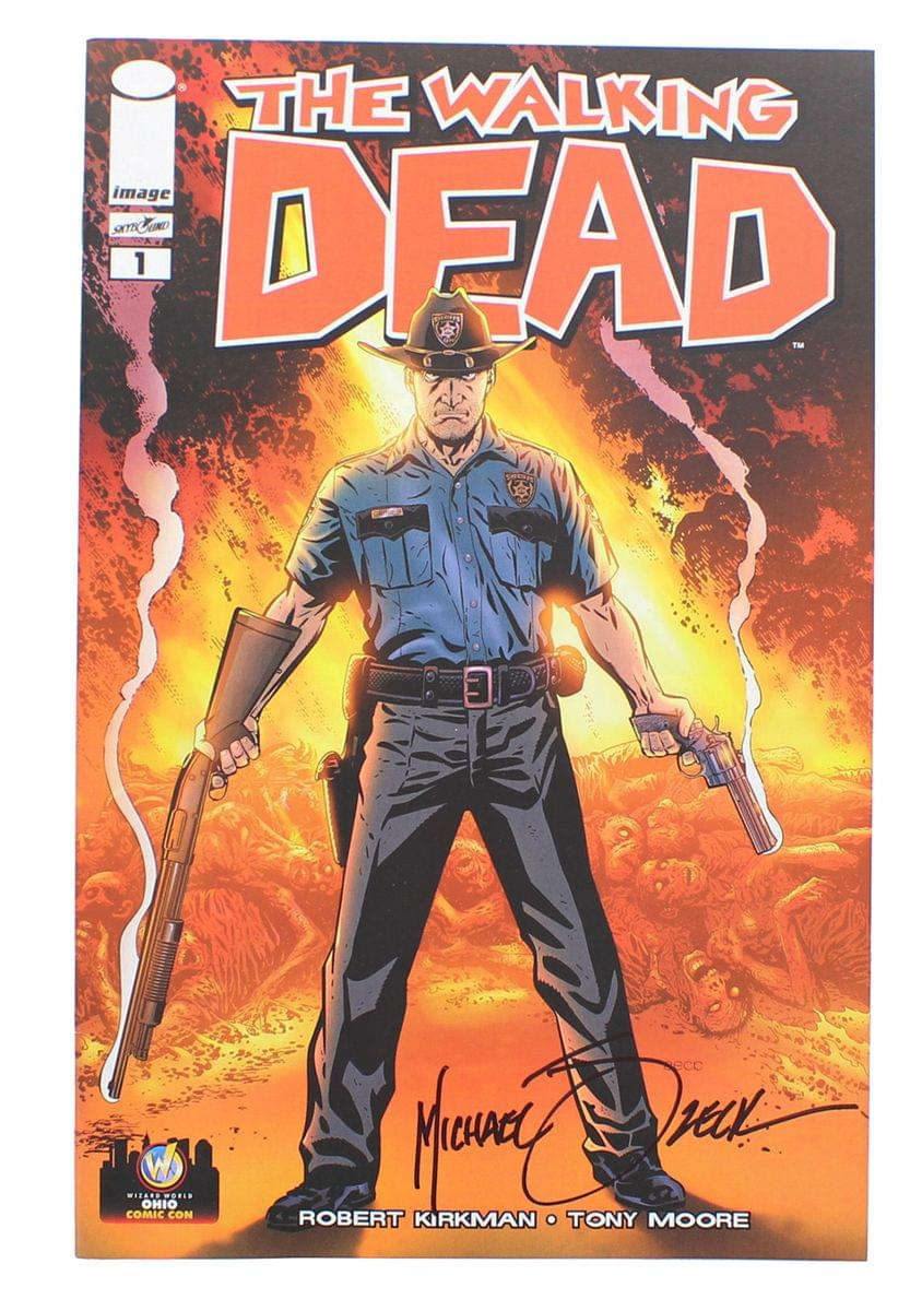 The Walking Dead #1 WW Ohio 2013 Exclusive Color Cover Signed By Mike Zeck