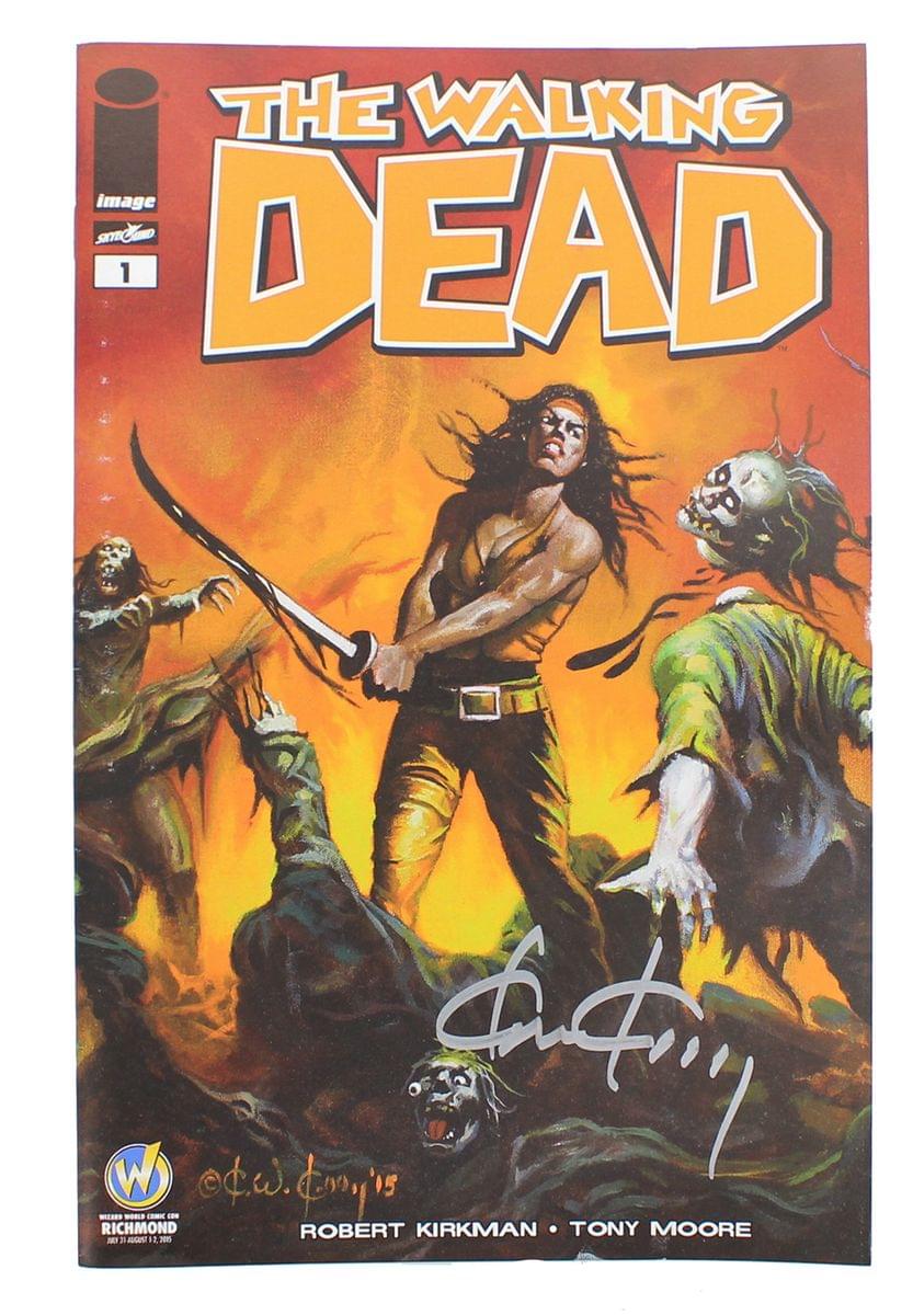 The Walking Dead #1 WW Richmond Exclusive Color Cover Signed By Ken Kelly