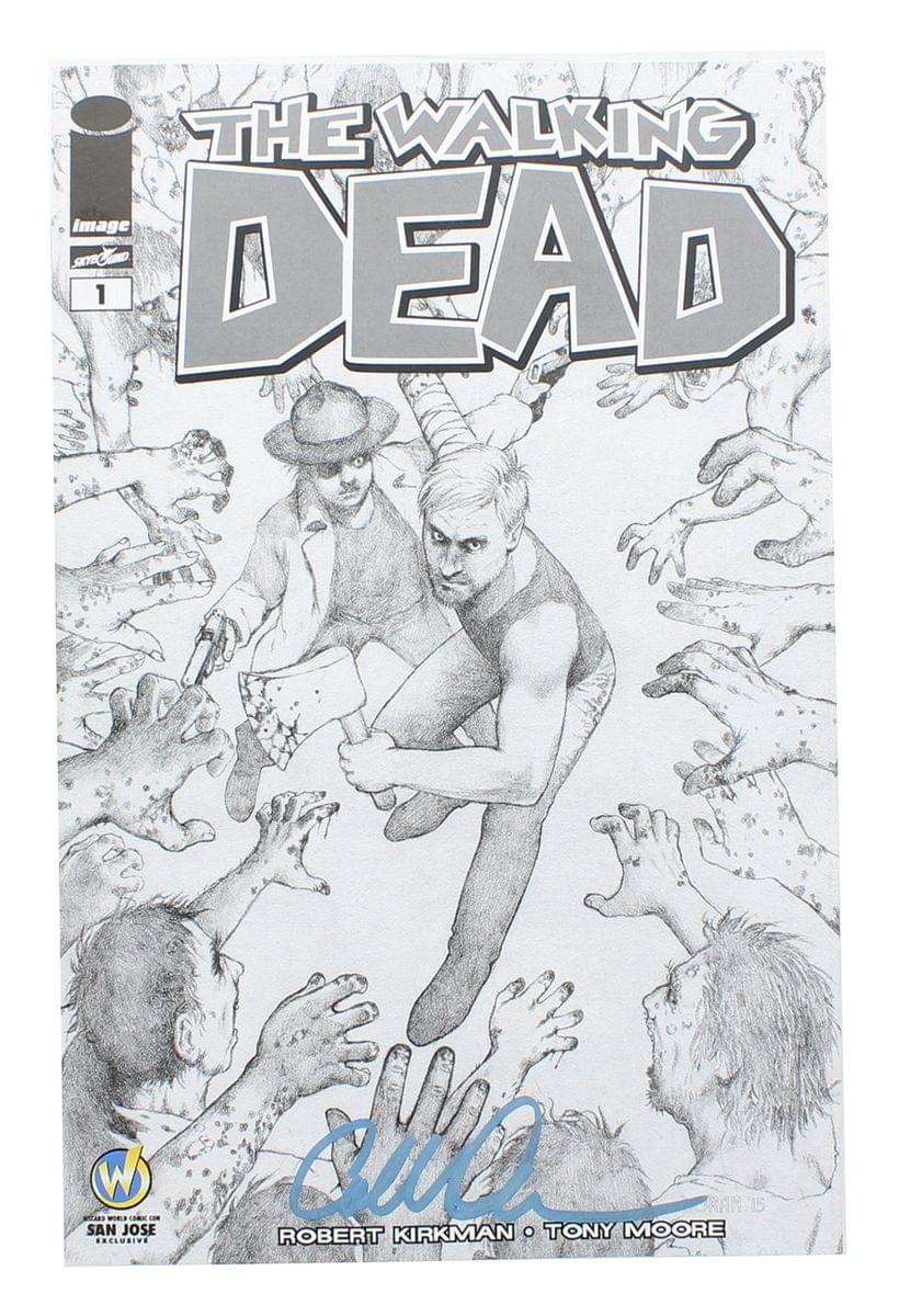 Image Comics The Walking Dead #1 | WW San Jose B&W Cover | AUTOGRAPHED