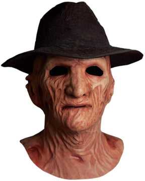 A Nightmare On Elm Street 2 Deluxe Freddy Adult Latex Mask w/ Fedora Hat
