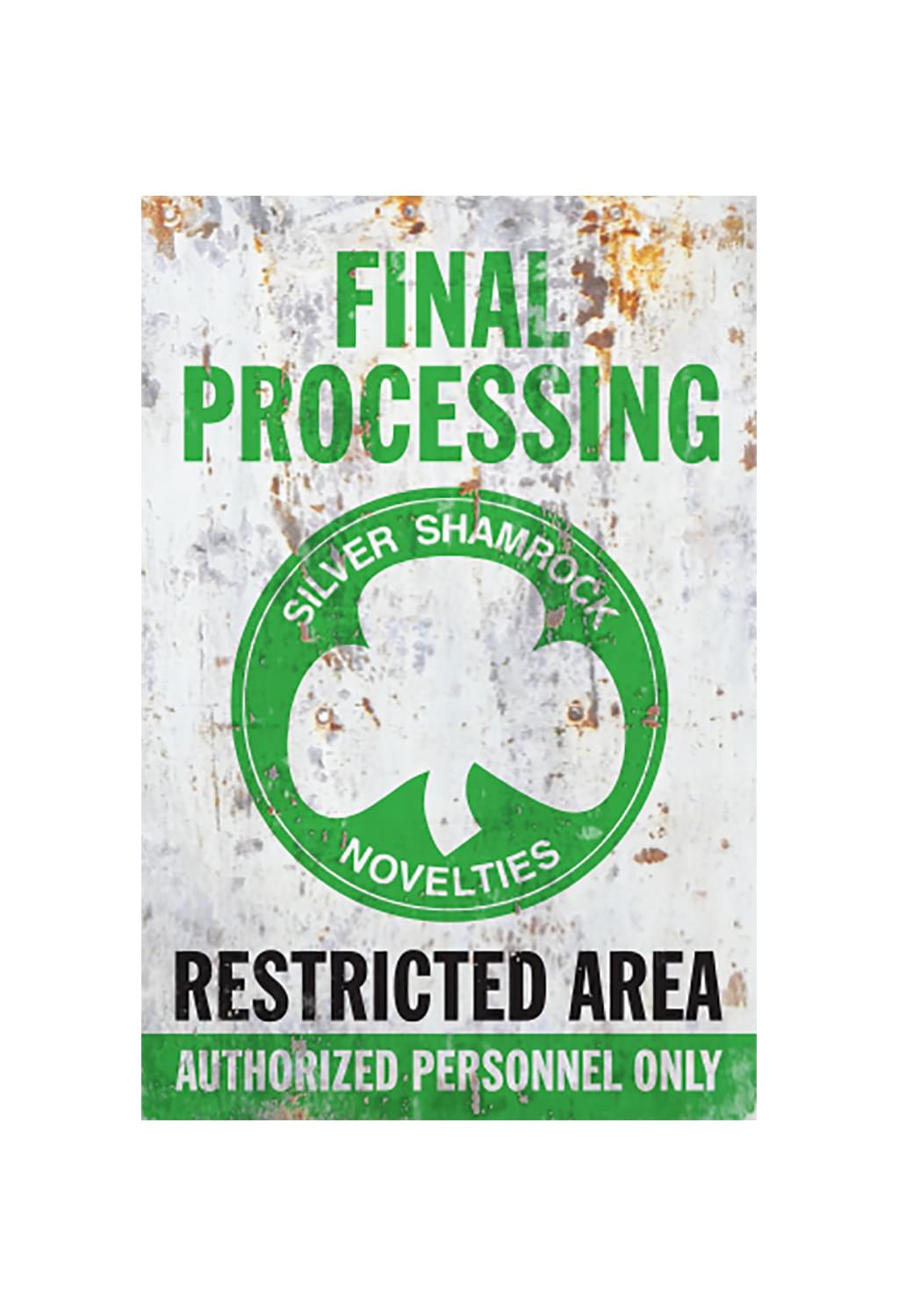 Halloween 3 Season of the Witch Final Processing Metal Sign