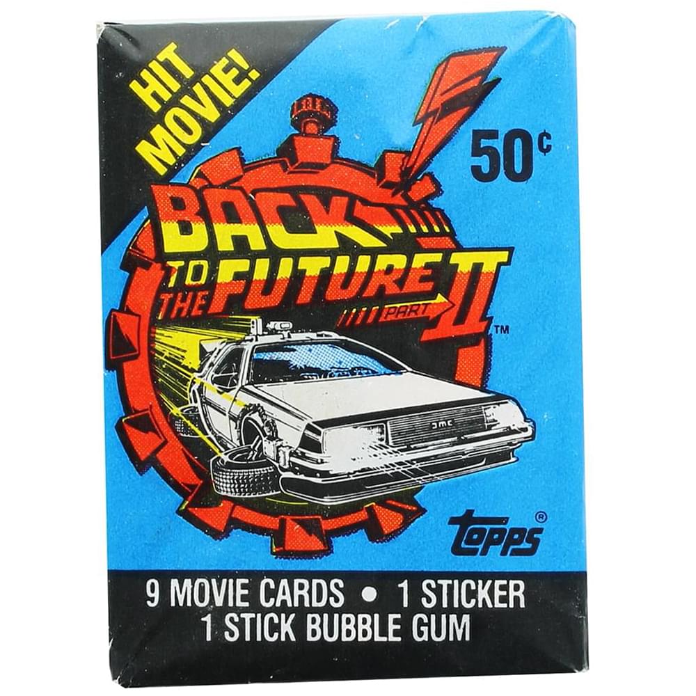 Back to the Future II 1989 Topps Single Trading Card Pack