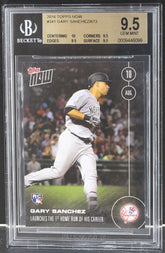 Gary Sanchez New York Yankees 2016 Topps Now Rookie Card #341 BGS 9.5