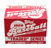 MLB 1989 Topps Baseball Traded Series - Set of 132 Cards
