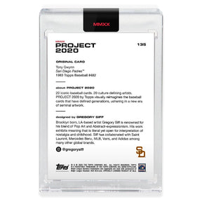 Topps PROJECT 2020 Card 135 - 1983 Tony Gwynn by Gregory Siff