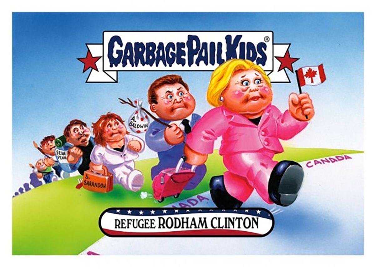 Garbage Pail Kids Disg-Race To The White House Refugee Rodham Clinton #66