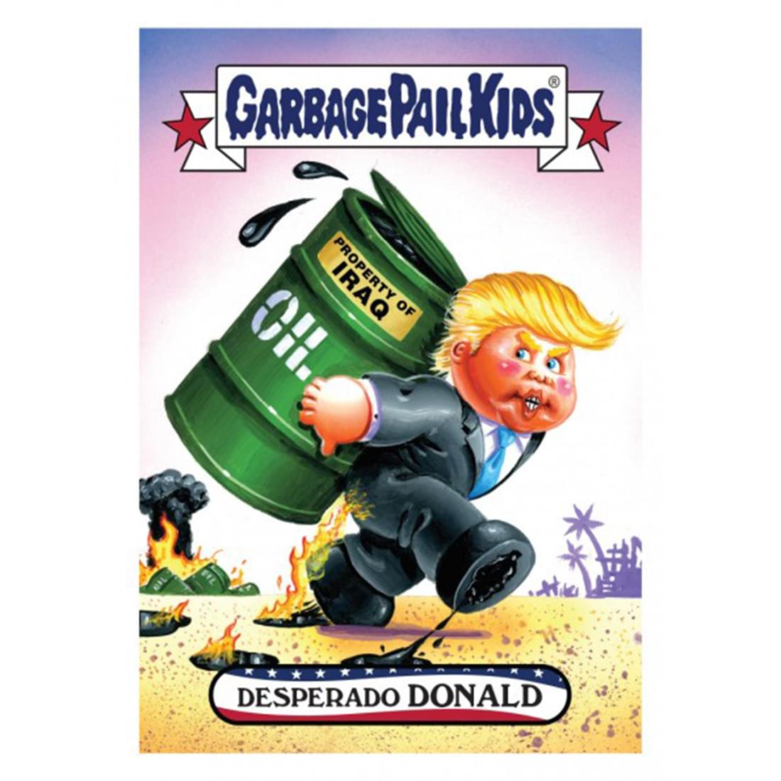 Garbage Pail Kids Disg-Race to the White House Desperado Donald #3