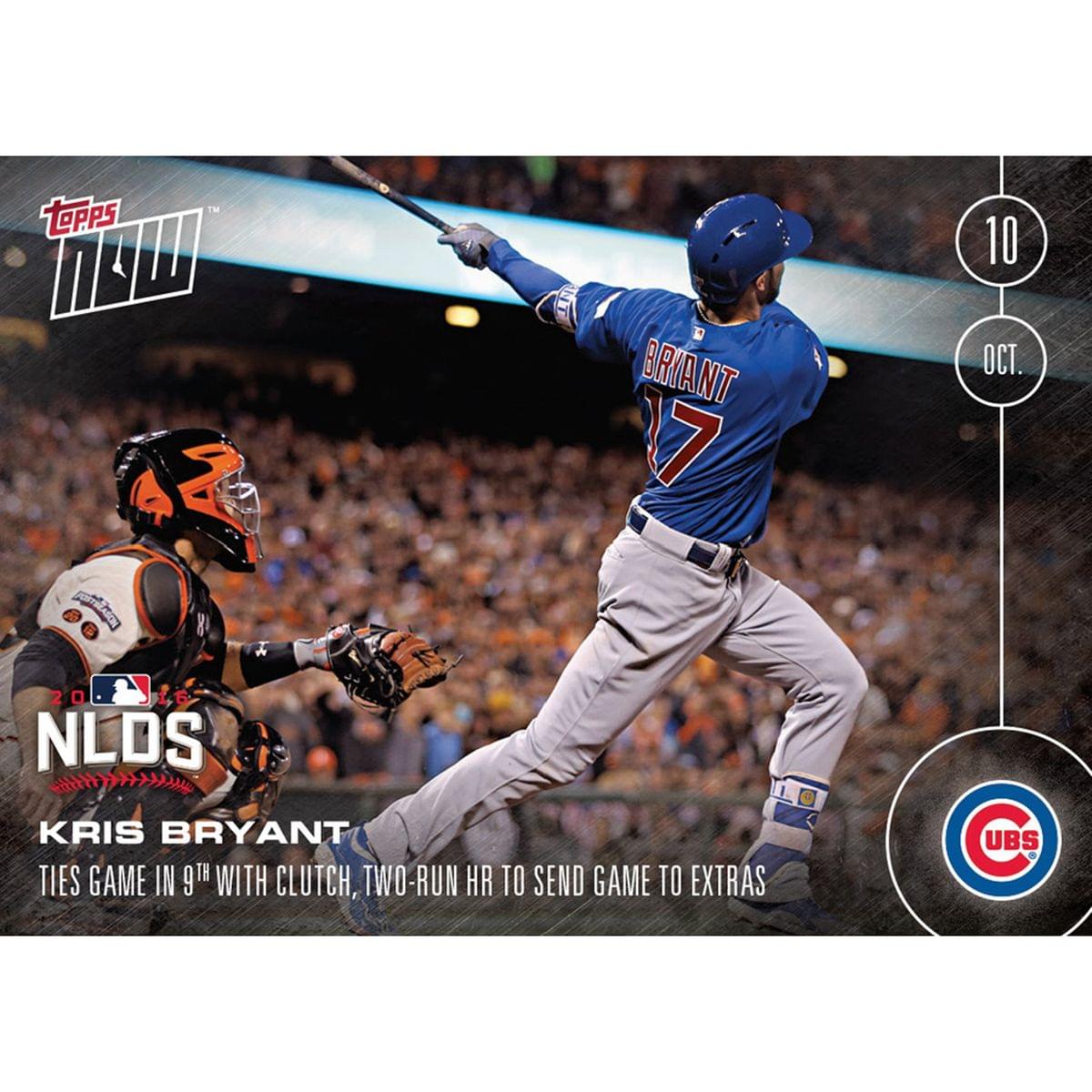 MLB Chicago Cubs Kris Bryant #566 Topps NOW Trading Card