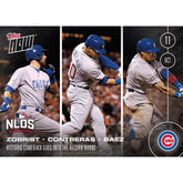 MLB Chicago Cubs Zobrist, Baez, Contreras #571 Topps NOW Trading Card