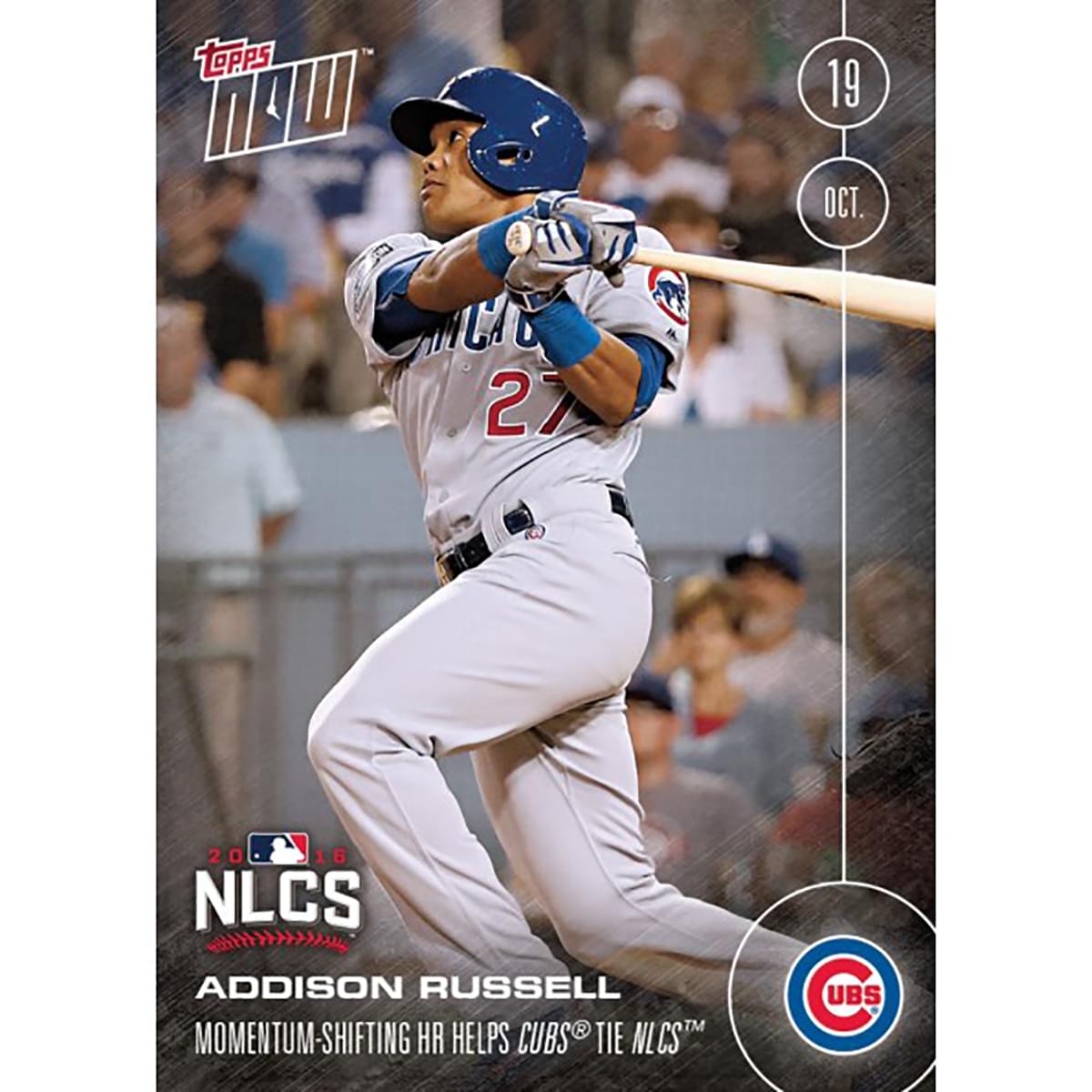 MLB Chicago Cubs Addison Russell #607 2016 Topps NOW Trading Card