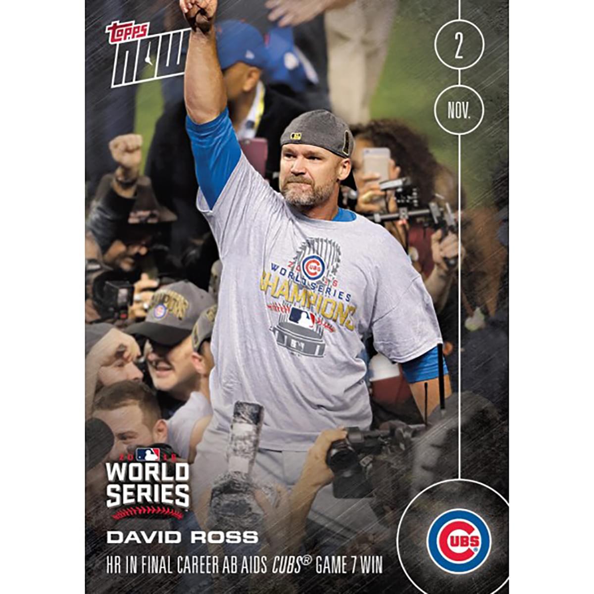 MLB Chicago Cubs David Ross #658 2016 Topps NOW Trading Card