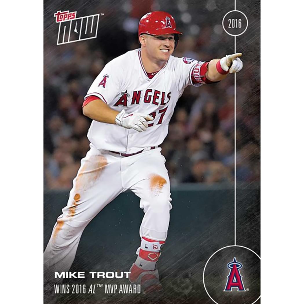 Topps Now 2016 AL MVP Award Winner Angels Mike Trout Card #OS-31
