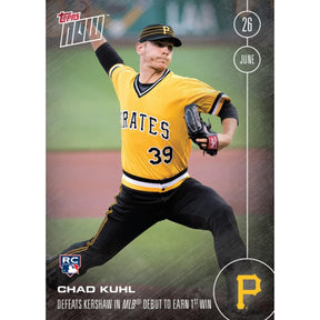 MLB 2016 Topps NOW Card 185 Pittsburgh Pirates Chad Kuhl RC Trading Card