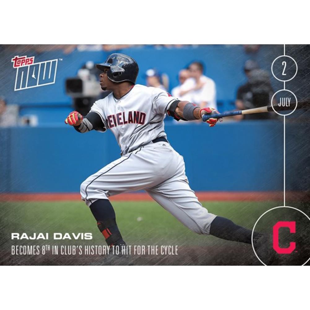 MLB Cleveland Indians Rajai Davis #202 2016 Topps NOW Trading Card