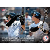 MLB Topps NOW Card 351NY Yankees Tyler Austin/Aaron Judge Trading Card